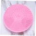 POPETPOP Makeup Washing Tool Silicone Makeup Brush Pad Esponjas Para Maquillaje for Makeup Cosmetic Brush Cleaner Brush Cleaning Pad Makeup Pad Makeup Sponge Scrubber Round 10*10cm Pink - Buy Online on GoSupps.com