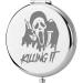 TGBJE Horror Movie Lover Gift Killing It Pocket Mirror Horror Movie Inspired Gift Ghost Face Compact Mirror Halloween Party Gift (Killing it Mirror)