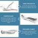 Nail Clippers - Wide Jaw Opening Toenail Clippers for Thick Nails Sharp Curved Blade Large Fingernail Clippers Heavy Duty Nail Cutter Trimmer for Men Seniors with Nail File Storage Bag & Box(Silver) - Buy Online on GoSupps.com
