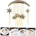 Didiseaon 2 Sets Star Moon Hairpin Guitar Tremolo Springs Wedding Headpiece for Bride Bridal Headpiece Hair Style Wedding Decor Hair Clip for Hair Decor Bridesmaid Comb Rhinestones Alloy - Buy Online on GoSupps.com
