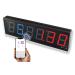 GymNext Flex Timer - Gym Edition - Bluetooth App-Controlled Interval Timer with Large 4.0 Digits for Crossfit, Tabata, EMOM, MMA, Boxing, Interval Training, Circuit Training, and More