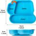Silicone Suction Plate for Toddlers - Self Feeding Divided Plate for Baby and Toddler | Excavator-sky Design | Fits Most Highchairs Trays - Buy Online on GoSupps.com