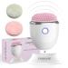 Face Scrubber Portable Facial Cleansing Brush Sonic Facial Cleansing Brush Face Exfoliator Rechargeable Wireless Face Cleansing Brush Electric Face Brushes for Cleansing and Exfoliating Wireless Charging Face Wash Brush with 2 Attachments