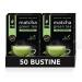 King Cup-5 packs with 10 sugar-free Matcha tea soluble bags 50 sticks of 6 gr for Matcha tea drink add 60 ml of water gluten-free and lactose-free Matcha tea 50 pockets