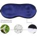Luxury Dark Blue Silk Sleeping Mask | Adjustable Eye Mask for Travel & Night Sleep - Buy Online on GoSupps.com