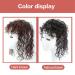 RemeeHi Curly Human Hair Topper | 10 Natural Black Clip-In Hairpiece for Instant Volume & Style - Buy Online on GoSupps.com