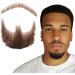 Fake Mustache Face Beard for Adults Realistic Makeup Costume Lace Man Beards Brown for Halloween Costumes - Buy Online on GoSupps.com
