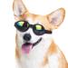 Luckxing dog sunglasses - dog glasses - UV protection dog sun glasses with adjustable straps eye protection glasses for dogs doggy pet puppy sun glasses doggie black