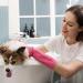 LAMELLIS 2 Pairs Dishwashing Cleaning Rubber Gloves Reusable Waterproof Kitchen Gloves Non- M Easy to Use - Buy Online on GoSupps.com