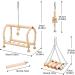 8 Pack Natural Wood Bell Bird Swing Toy for Parrots and Small Birds - Buy Online on GoSupps.com