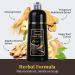 Buy Black Hair Dye Shampoo for Gray Hair - 3 in 1 Herbal Hair Color Shampoo for Women & Men - 500ml - Buy Online on GoSupps.com