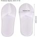 Buy Oukens Disposable White Slippers - 50 Pairs of Unisex Slip-Resistant House Shoes for Travel & Home Use - Medium Size 3mm Non-Woven Fabric - Buy Online on GoSupps.com