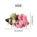 Cinaci 4 Pack Pink Flower Metal Hair Combs Slides with Big Rose Floral - Wedding Bridal Hair Accessories for Women - Buy Online on GoSupps.com