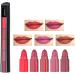 Hikaka Classic 5-in-1 matte lipstick non-marking waterproof long-lasting smooth soft to wear full color coverage non-sticky glossy moisturizing for women (A)