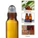 4PCs Brown Roll-On Glass Bottles for Essential Oils Refillable 5ml Aromatherapy & Perfume Roller Bottles - Buy Online on GoSupps.com