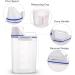 TBMax Pet Food Container 2L Airtight Cat and Dog Food Storage with Pour Spout, Seal Buckles, and BPA-Free Plastic Blue Bird Seed Container - Buy Online on GoSupps.com
