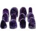 Folk Crafts Natural Purple Crystal Stones Brazilian Amethyst Geode Crystal Cluster Hecoration - Buy Online on GoSupps.com