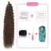 Deep Twist Crochet Hair - 22 Inch Ombre Kinky Curly Braided Extensions | 6 Packs Synthetic Waterwell Twists - Buy Online on GoSupps.com