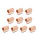 TYTOGE 10pcs Toe Cushion Tube Relieve Pressure Ache Fiber Gel Toe Tubes Sleeves for Overlapping Toes Bunions