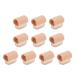 10pcs Toe Cushion Tube Comfortable Soft Fiber Gel Toe Protectors Toe Separator Socks for Overlapping Toes Bunions