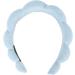 Soft And Absorbent Sponge Headband for Women - Prevent Slip Cute Padded Hair Band with Elastic Blue - Buy Online on GoSupps.com