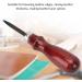 Cuque Beveled Edge Ergonomic Leather Knife - Premium Steel with Wooden Handle for High Sharpness in Leather Processing - Buy Online on GoSupps.com