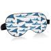 Sleep Mask Light Blocking Manta Ray Fishes Eye Mask for Sleeping with Adjustable Strap Marine Animals Soft Lightweight Eye Cover Blindfold for Men Women Work Travel Naps