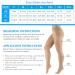 Shop Varicose Veins Compression Pantyhose Stocking 20-30 mmHg - Closed Toe Support Hose in Beige XXL | International Shipping Available - Buy Online on GoSupps.com