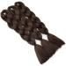 Tess Braids Extensions - 60 cm Jumbo Braids Kanecalon | 3 Pack Medium Brown Hair Extensions (100g) for Box Braids - Buy Online on GoSupps.com