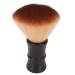 Beard Foam Brush Wooden Handle Nylon Hair Compact Size Fluffy Men's Beard Foam Brush for Home Use (Black)