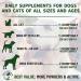Green Lipped Mussel for Dogs and Cats | Cat and Dog Joint Supplements to Reduce Stiffness and Improve Mobility with Turmeric Glucosamine Chondroitin MSM Curcumin | Cat Dog Joint Care (TUB OF POWDER) - Buy Online on GoSupps.com