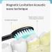 Magnetic Levitation Electric Toothbrush - 6 Brush Heads 90 Days Battery Life Adults - White Color - Buy Online on GoSupps.com