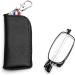 MMOWW Foldable Anti-Blue Light Reading Glasses for Men & Women - Telescopic & Zippered Keychain - Black (+2.0 Magnification) - Buy Online on GoSupps.com