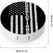 Thin Silver Line Flag Contact Lens Case - Corrections Officer Supporter Portable Kit with Mirror - Buy Online on GoSupps.com