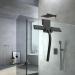 Anlynwooh 9 Matte Black Shower Squeegee - Streak Free Glass Cleaner with 2 Hooks - Buy Online on GoSupps.com