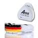 Ares Fightwear Slim Fit Mundschutz Boxing including storage box for martial arts MMA & athletes I maximum tooth protection thanks to the optimal slim fit fit passion I Profi Mouthguard for men & women germany
