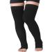 TOFLY Thigh High Compression Stockings - Open Toe 20-30mmHg Graduated Compression Hose for Varicose Veins, DVT, Edema - Black 3XL (Pair) - Buy Online on GoSupps.com