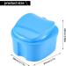 Scalewbin Prostheses Suitcase - Travel Storage Box for False Teeth with Cup & Sieve | Blue Bath Box Container - Buy Online on GoSupps.com