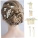 MAGICLULU 1 Set Bride Wedding Hairpin Pearl Bun Hairpin Bride Hair Accessory Wedding Hair Comb Pearl Hair Side Comb Pearl Hair Comb Wedding Headdress Bride Hair Fork Pearl Hairpin - Buy Online on GoSupps.com