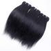 Brazilian Straight Human Hair Bundles with T Part Closure - 10A Unprocessed Virgin Short Bob Hair Bundles with Hand-Tied Lace Closure 10 10 10+10 - Buy Online on GoSupps.com
