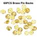50PCS Brass Metal Pin Backs for Brooch Tie Hat Badge Insignia - Gold | Lapel Pin Backings - Buy Online on GoSupps.com