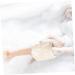 JEWEDECO 2pc Cotton Linen Bath Towel & Body Scrubber Set - Exfoliating Glove, Loofah Sponge, Shower Scrubber for Bathing - Buy Online on GoSupps.com