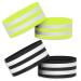 NVTRSD 4 pieces of reflectors Clothing Reflector band pants bracker Bicycle Pants clamp Reflector strap bike reflector tapes for outdoor jogging trouser clip bike hiking motorcycling or running