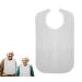 Cre9tive Bib for Adults Bib Bib Eating Apron Seniors Waterproof White