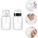  Beatifufu 200ml Pump Bottles for Nail Polish Remover Easy to Use Lockable Design Black Neck Pack of 2 - Buy Online on GoSupps.com