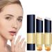 Yzs Double Sided Concealer With Brush Double-Sided Concealer With Brush - 2-In-1 White Foundation Stick Yzs Double Sided Concealer Korean Long Lasting Makeup Full Concealer Stick (Natural+Ivory)