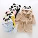 Miyanuby Baby Boys Girls Bathrobe - Soft Flannel Panda Hoodie for Kids 3-4 Years | Cute Animal Nightwear Gift - Buy Online on GoSupps.com