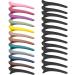 24 pieces of hair clips combi clip compartment clamps hairdresser accessories crocodile hair clips made of plastic hairdresser requirement for women (mixed color)