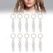 Crystal Shaped Loc Jewelry Set - 10 PCS Dreadlock Accessories for Braids | Adjustable Hair Rings for Popular Hairstyles XK-2 - Buy Online on GoSupps.com