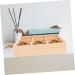 BUGUUYO Dry Fruit Case Storage Box Food Tray Fruit Wood Tray Delicate Wood Case Food Serving Case Compartment Wooden Box 27.80X27.80X6.00CM As Shown - Buy Online on GoSupps.com